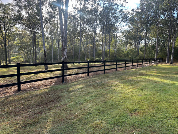 Elite Equine Group Team Completed Stage 1 Of Buckley Steel Post & Rail And USA Horserail Fencing  Fencing Project